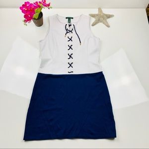 Lauren RL Nautical Sleeveless Dress Size Medium